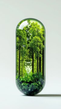 Capsule with forest