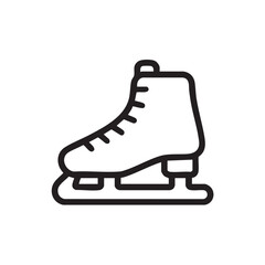 Naklejka premium Ice skating shoe design for sports enthusiasts and winter activities