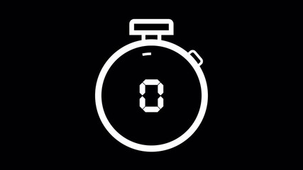 Countdown stopwatch shows 5 seconds left before launch. Suitable for business presentations, event promotions, and advertising campaigns on tight schedules.