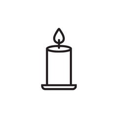 Obraz premium Simple candle design for relaxation and meditation purposes