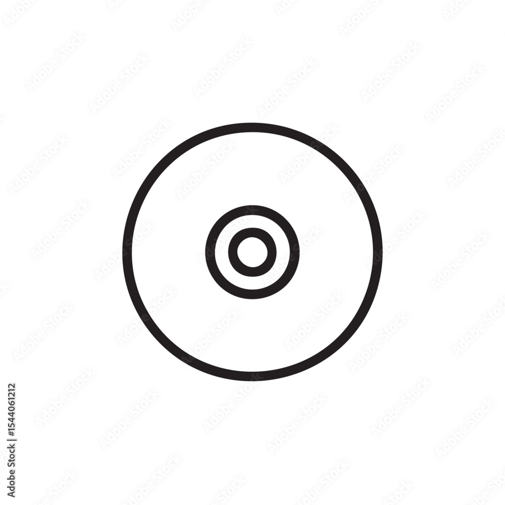 Poster minimalist design of a circular pattern for branding or decoration