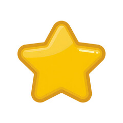 flat vector illustration of a star favorite icon for UI design, minimal design, no gradients no shadows, bold outlines, white background