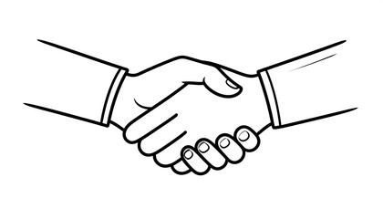 Handshake agreement business deal.