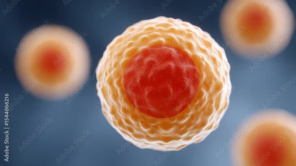 Poster cell nucleus: an cell structure with a prominent nucleus, rendered in stunning detail to showcase th