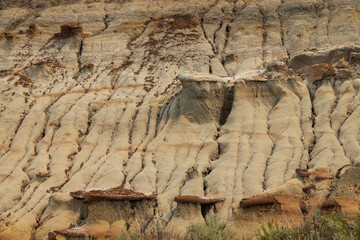 The Badlands rock formations at Theodore Roosevelt National Park, North Dakota