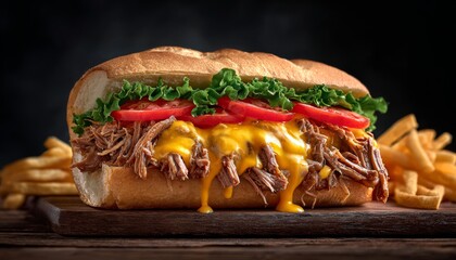 Epic fantasy knight in heavy armor with a flowing cape, a lone warrior standing defiantly amidst dramatic clouds.