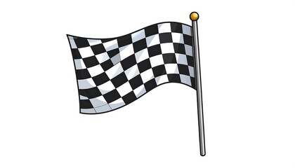 Fototapeta premium Checkered Flag Finish Line.
