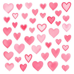 red and pink hearts background