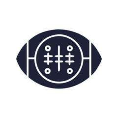 Obraz premium Bold Blue American Football Vector Icon Set for Sports and Team Design Projects