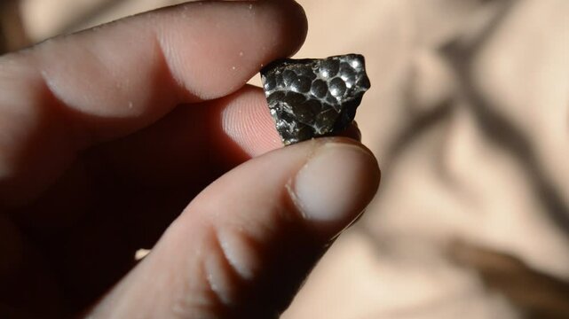 Botryoidal agate gem on collection 