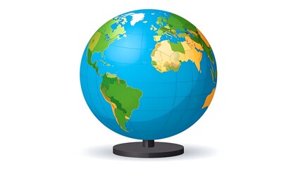 World globe with geography, and education.