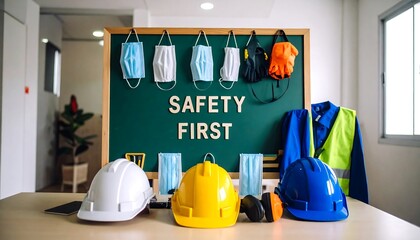 Workplace Safety Equipment Display.