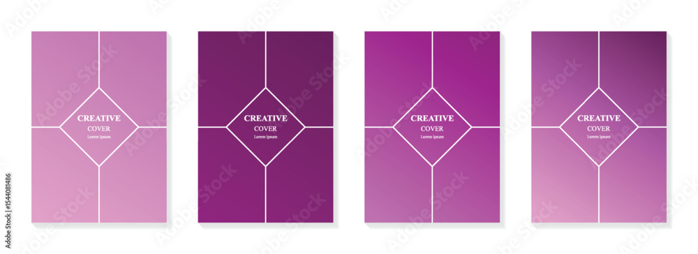Poster gradient template with simple design for cover, poster and background