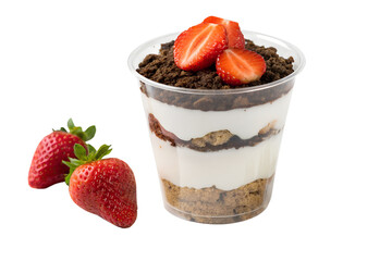 Delicious Strawberry and Cream Dessert in a Cup Perfect Summer Treat