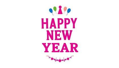 Happy New Year Celebration Design.
