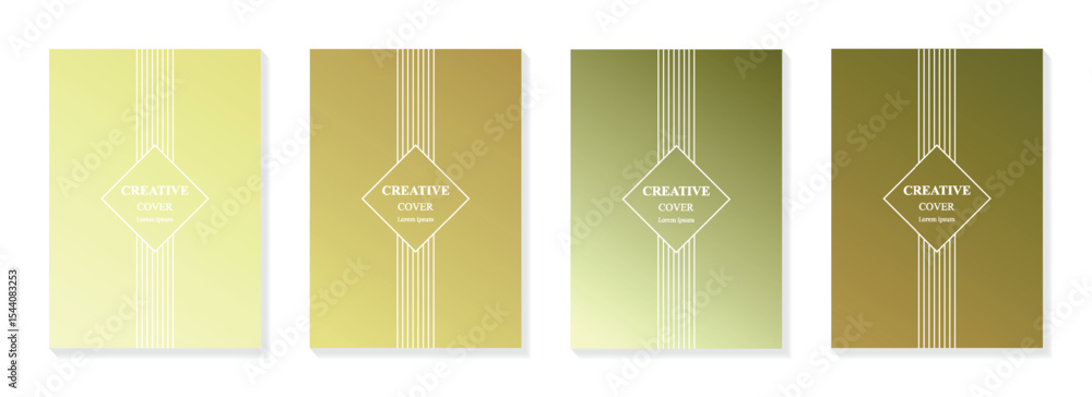 Poster gradient template with simple design for cover, poster and background