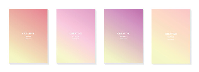 Gradient background template for cover, banner and poster design