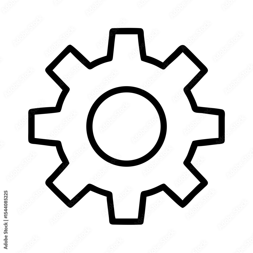 Poster gear cog wheel vector icon graphic for engineering mechanics machine settings and design projects us