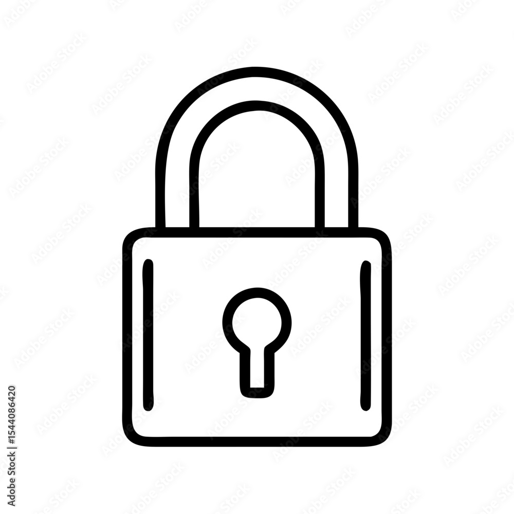 Poster unlock security with this padlock vector icon for safety and privacy, a symbol of protection and acc