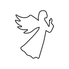 angel line icon