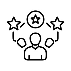 Employee recognition program and rewards for outstanding performance and achievement vector graphic