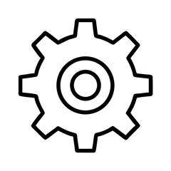 Gear cog wheel setting icon vector illustration for engineering mechanical or industrial design use