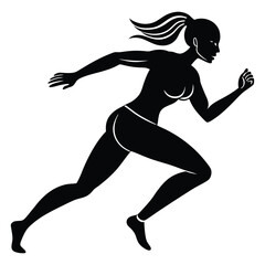 running woman silhouette high contrast-01.eps