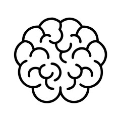 Brain illustration for medical purposes, human anatomy, neurology and mental health concept design vector