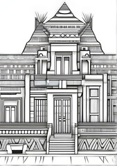 vector illustration of a building