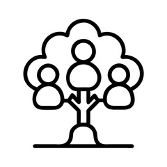 Family tree genealogy ancestry pedigree lineage chart diagram icon vector illustration design 95