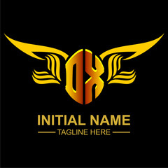 DX Golden Wing Emblem Logo