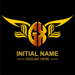 Obraz premium GX Golden Wing Emblem Logo