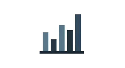 Ascending Bar Graph Chart Showing Growth Progress Data Visualization Business Analytics