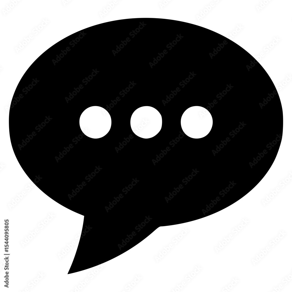 Poster black speech bubble vector design for communication concepts