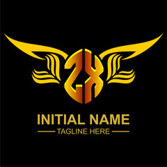 ZX Golden Wing Emblem Logo