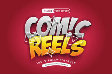 Comic Reels Style Text Effect