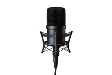 microphone isolated on transparent  background