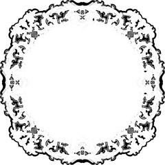 black and white frame