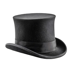 Classic Black Top Hat Elegant, Formal, Gentlemans Headwear