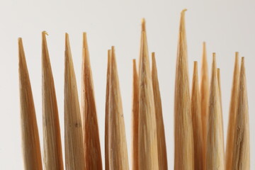 skewers dry brown bamboo stick