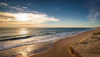 Obraz premium cape cod beach in late afternoon