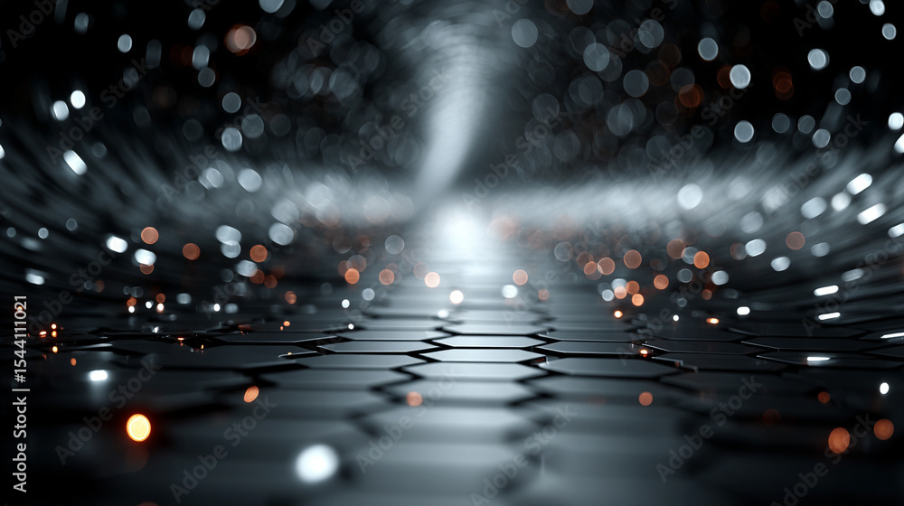 Poster futuristic high-tech background with sleek lines and glowing elements, symbolizing innovation, digit