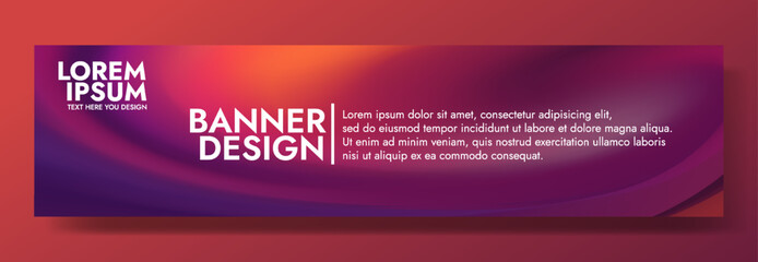 Modern banner design with a vibrant molten gem background