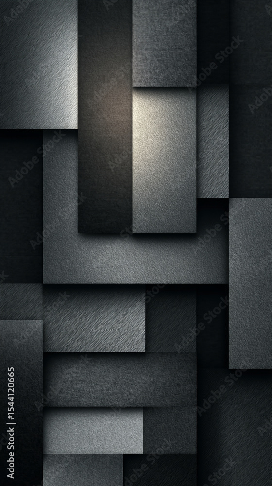 Poster abstract silver technology background with horizontal lines and blocks. digital network design symbo