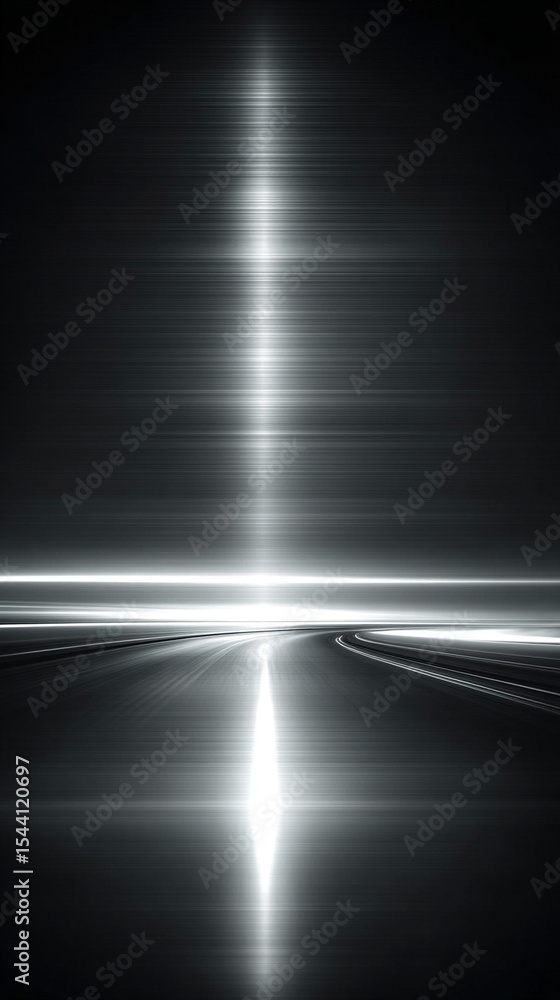 Poster abstract silver technology background with horizontal lines and blocks. digital network design symbo
