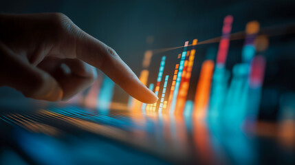 Investor studies chart for data trends