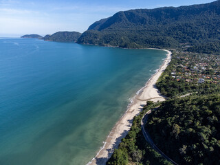 Fototapeta premium small high-end coastal village surrounded by nature