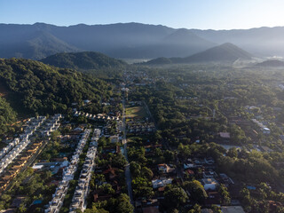 small high-end coastal village surrounded by nature