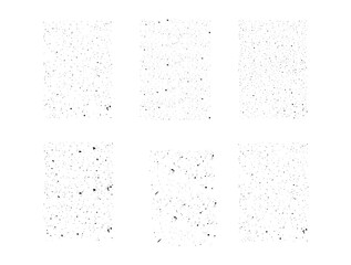 Set hand drawn grunge ink splatter textures. Black and white spray splashes for adding vintage or distressed effect. Perfect for overlays, backgrounds, posters, digital design, and grunge style c