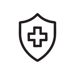 Obraz premium Medical shield symbol representing health and safety concepts
